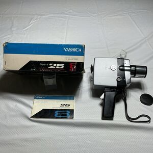 Yashica Super 8 25 Movie Camera Super 8 Non-Reflex Silver w/ Box Manual Cap